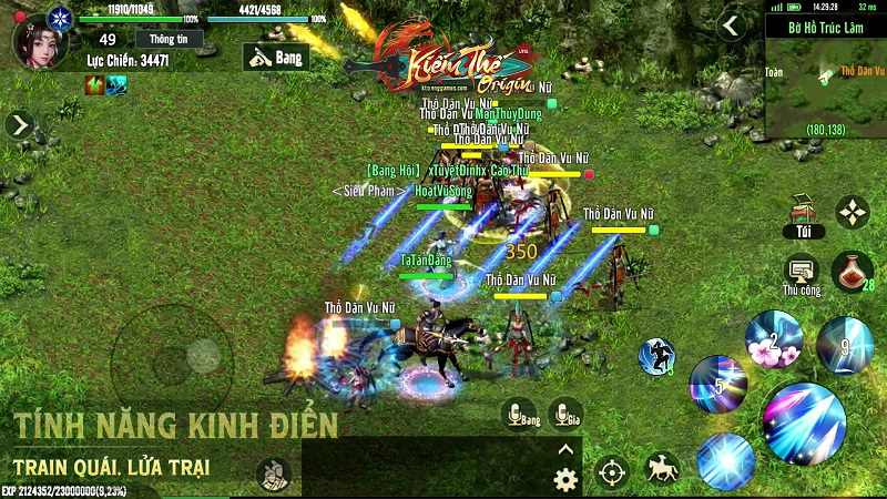 Lối chơi game Kiếm Thế Origin VNG